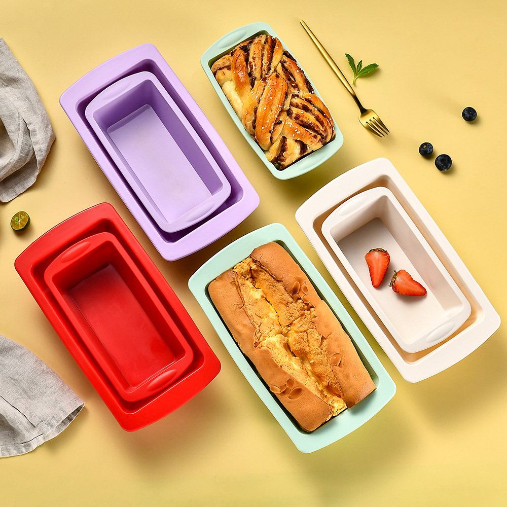 Model Kitchen Set - Household Silicone Rectangular Toast Mold, Non
