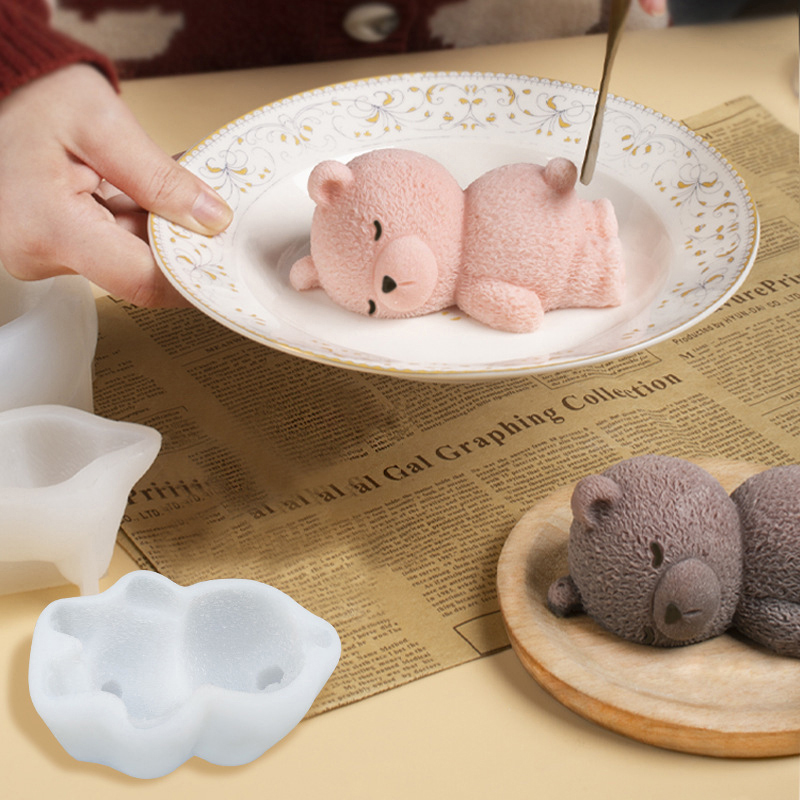 Model Kit For Beginners - New Cute 3D Sleeping Bear Mousse