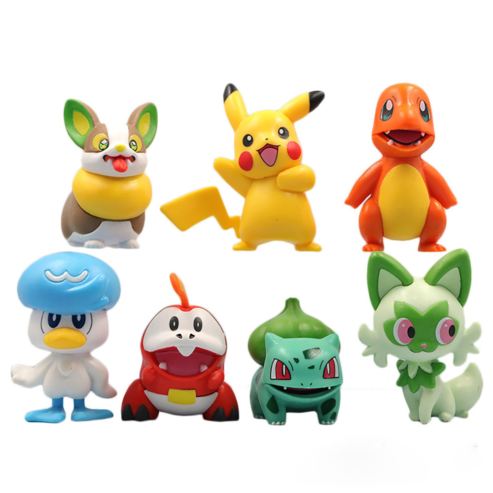 Model Kit Quick Pokemon - 7Pcs Anime Pokemon Pikachu Figure Charizard