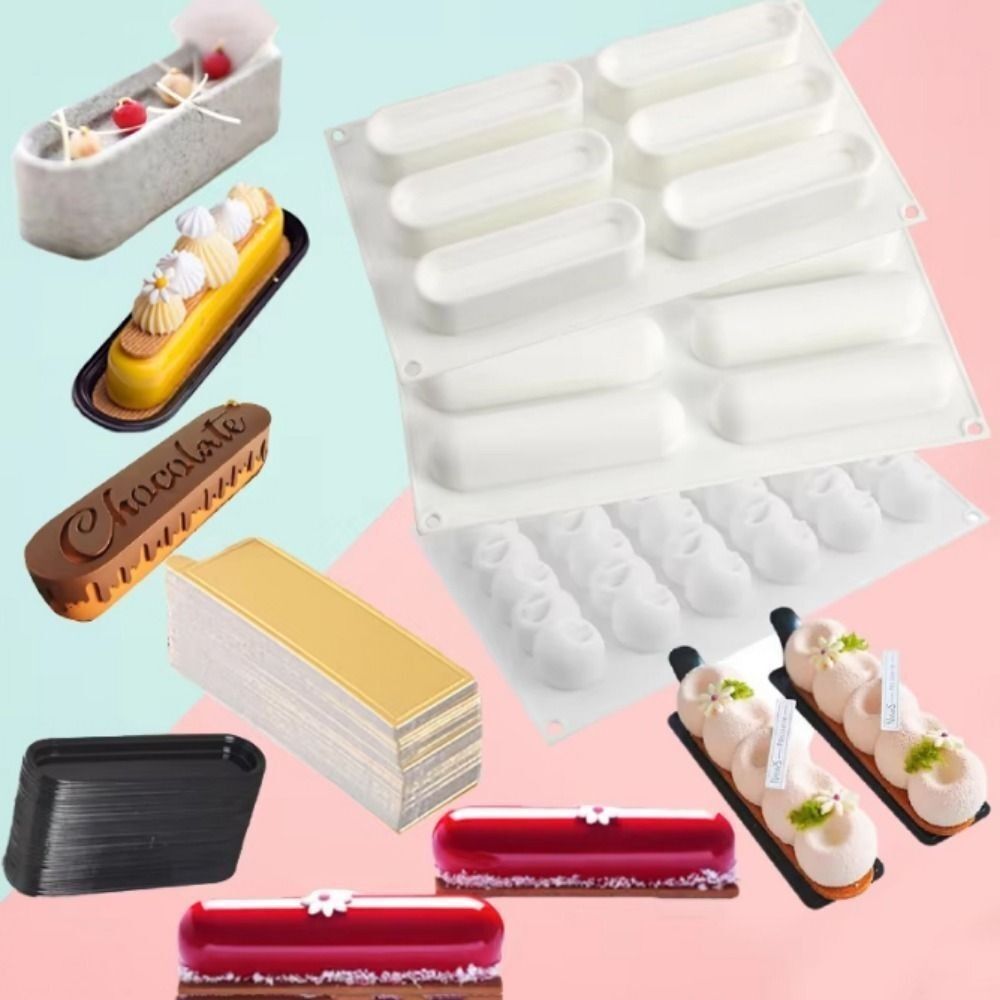Model Kitchen Set - New Silicone Mousse Cake Mold Long
