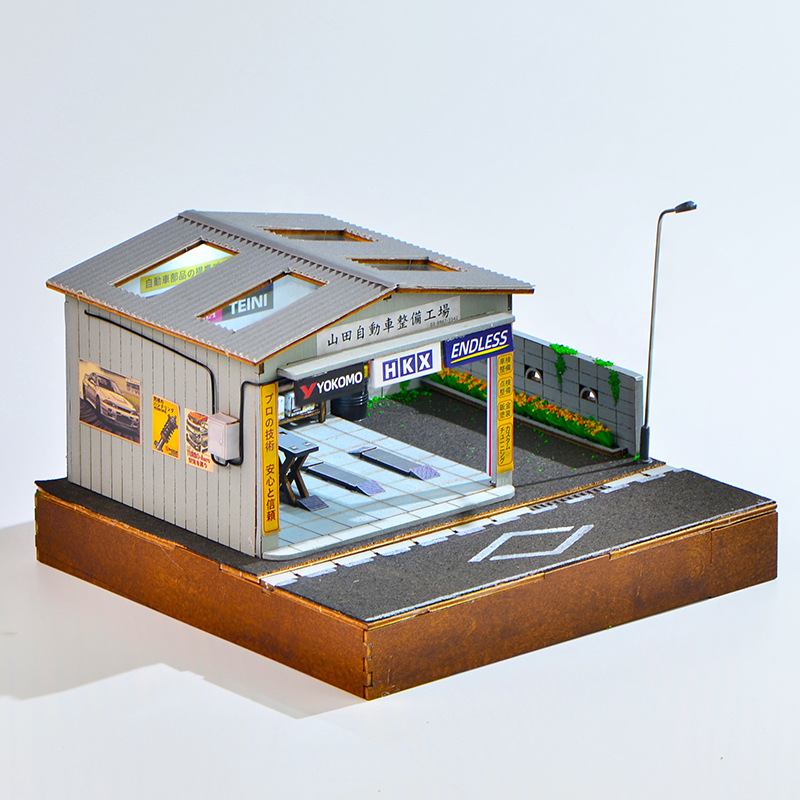 1:64 Scale DIY Auto Repair Sho - Model Kit Diorama 评论和价格