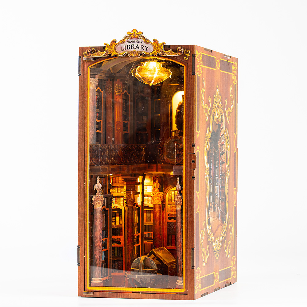 DIY Wooden Book Nook Shelf Ins - Model Kit Glue 评论和价格