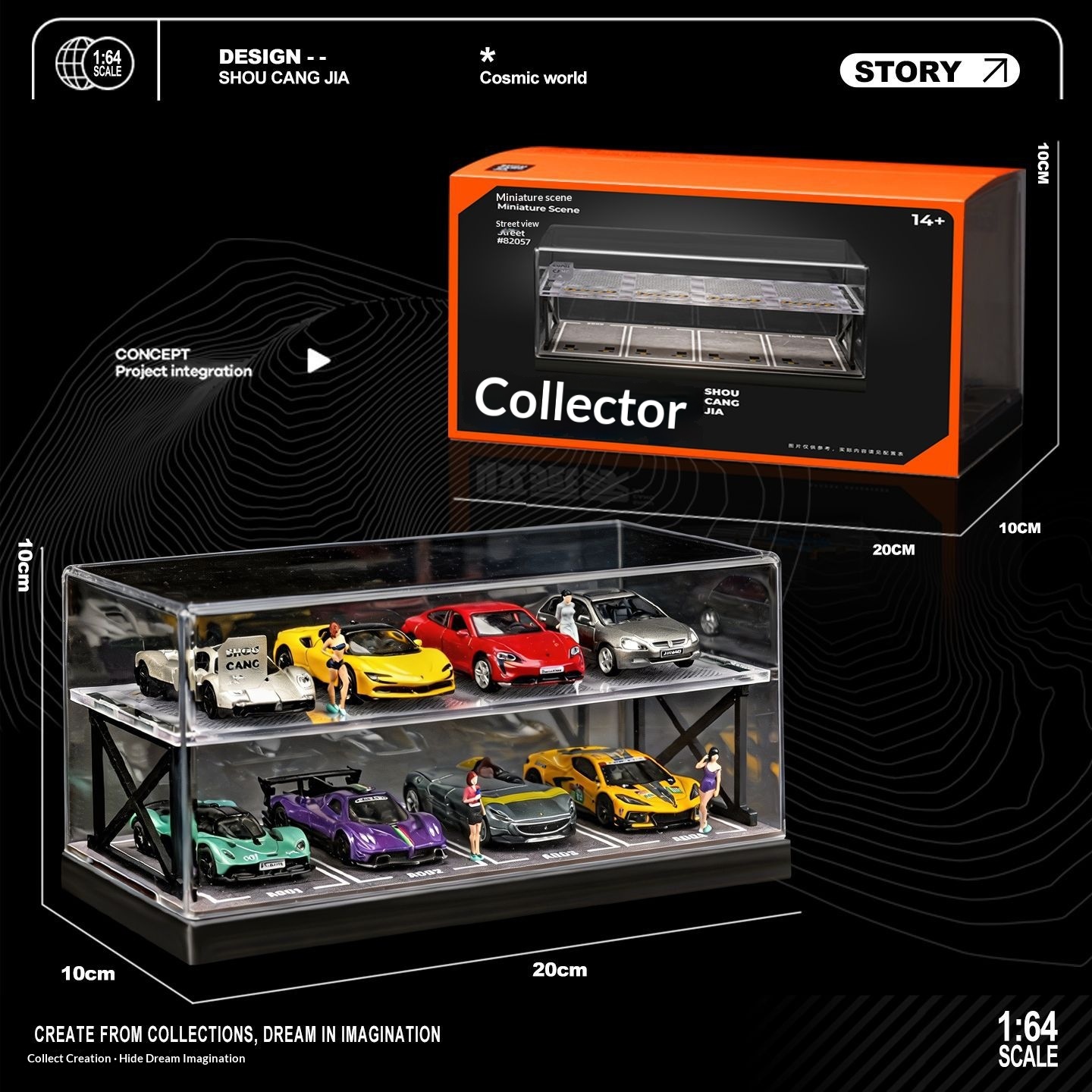 Collector 1:64 Scale Two-Story - Model Kit Diorama 评论和价格