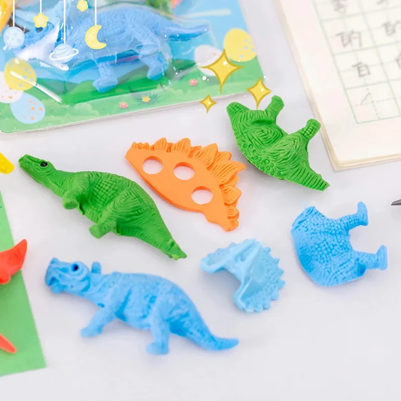 4PCS/1set Creative Cartoon 3D  - Model Kit Dinosaur Bandai 评论和价格