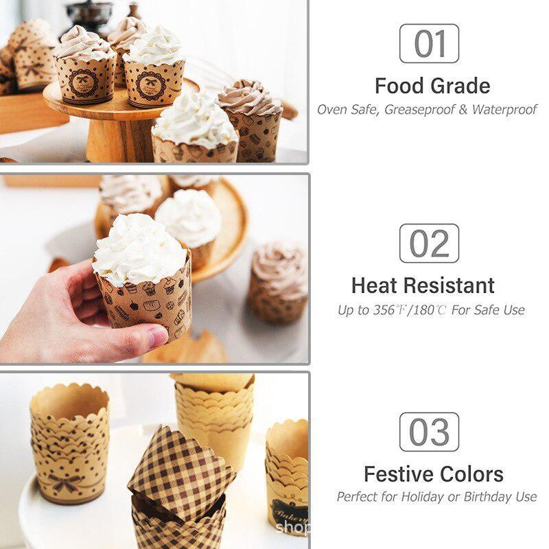 50Pcs/Pack Cupcake Paper Cups  - Model Kit For Beginners 评论和价格