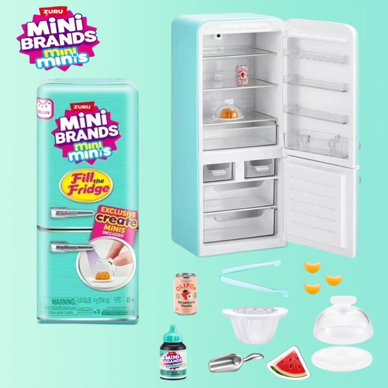 ZURU Mini Brands Mini Fridge S - Model Kitchen Set Pvc 评论和价格