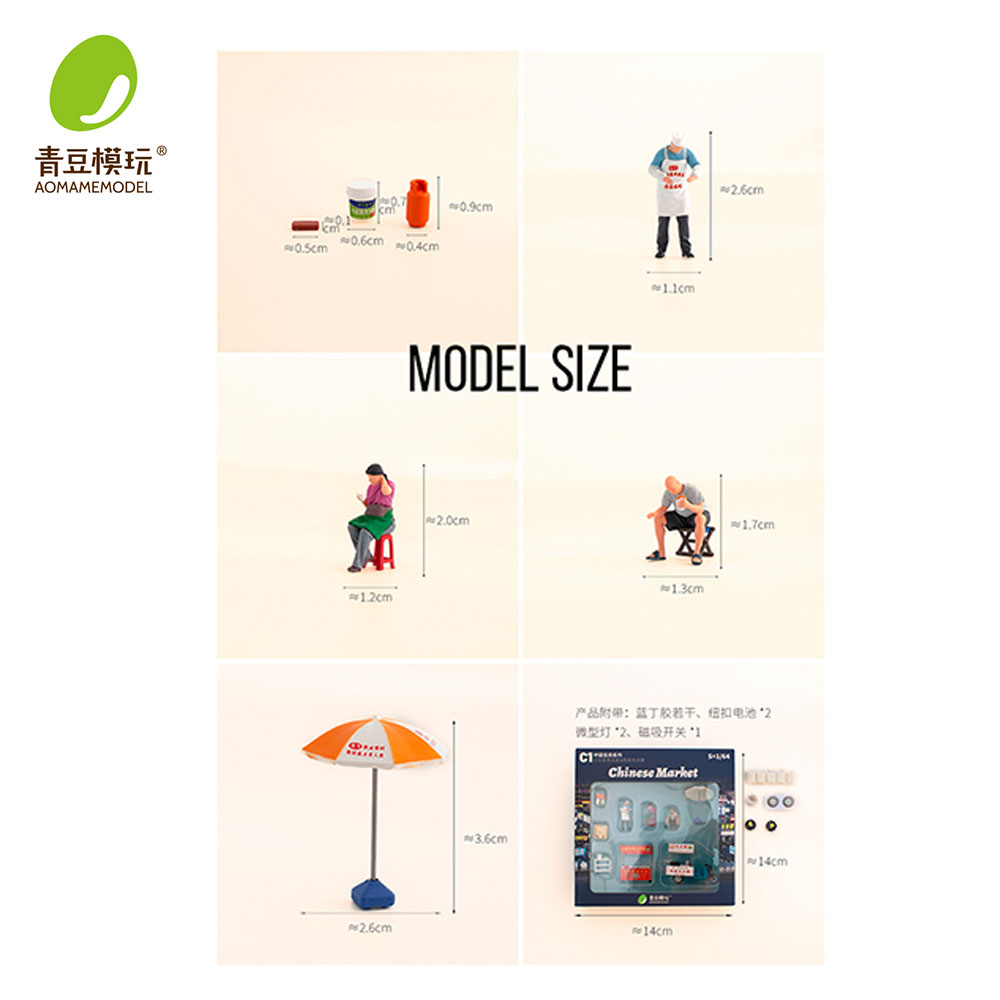 1/64 Night market s Model Kit- - Model Kit Diorama 评论和价格