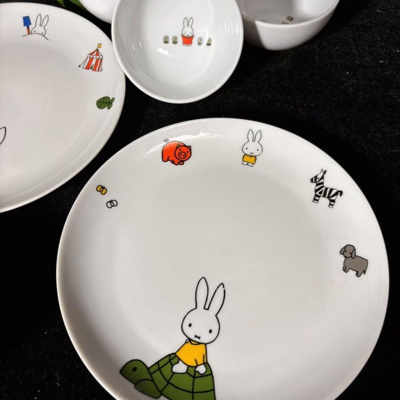 Cute Miffy Bone China Dinnerwa - Model Kitchen Set Pvc 评论和价格