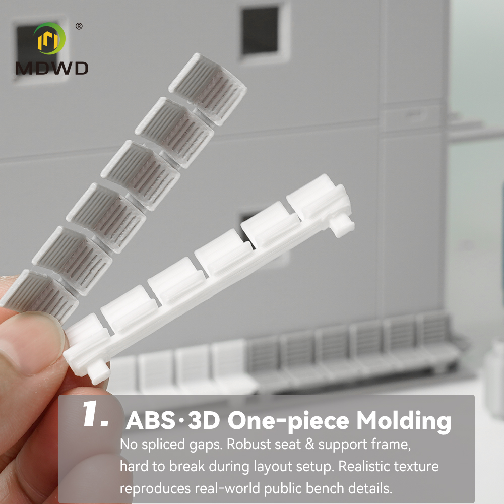 HO Scale 1:87 Public Bench Mod - Model Kit Diorama 评论和价格