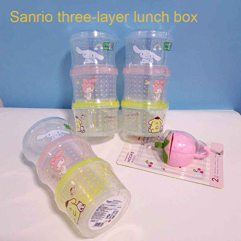 Kitty Bento Box Set 3 Pieces C - Model Kitchen Set Pvc 评论和价格