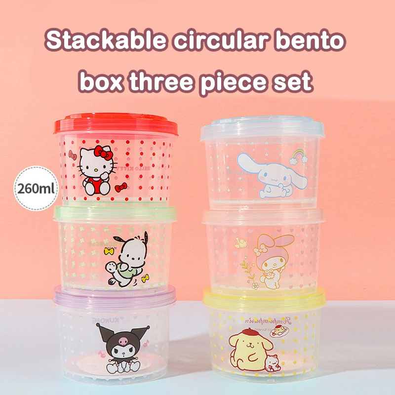 Kitty Bento Box Set 3 Pieces C - Model Kitchen Set Pvc 评论和价格