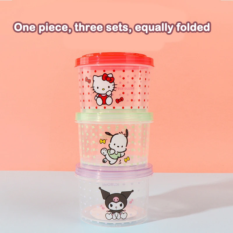Kitty Bento Box Set 3 Pieces C - Model Kitchen Set Pvc 评论和价格